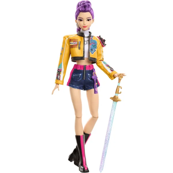 K-Pop Demon Hunter: Rumi Lalka Mody z Mieczem – Mattel zdjęcie 6