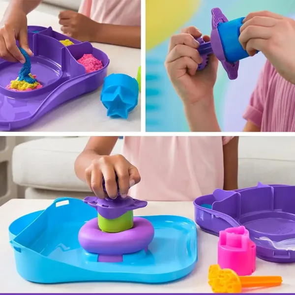 Kinetic Sand: plastelina piaskowa SquishMotion 454g - Spin Master zdjęcie 3
