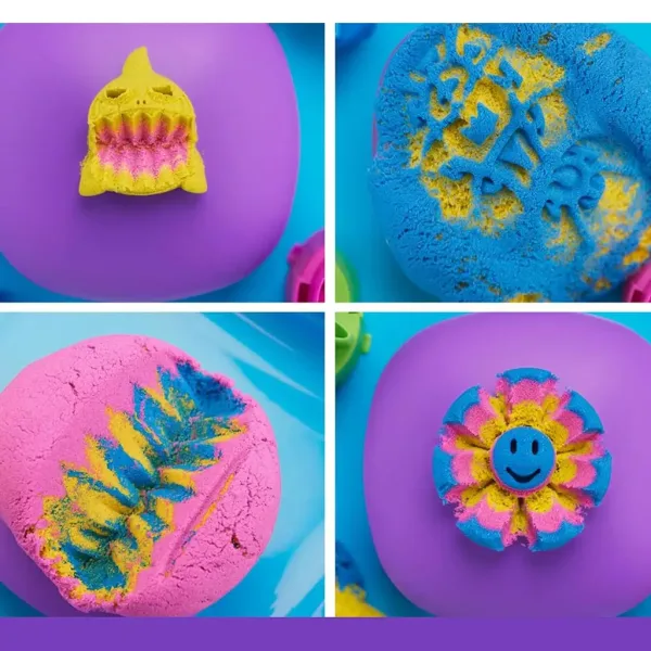 Kinetic Sand: plastelina piaskowa SquishMotion 454g - Spin Master zdjęcie 4