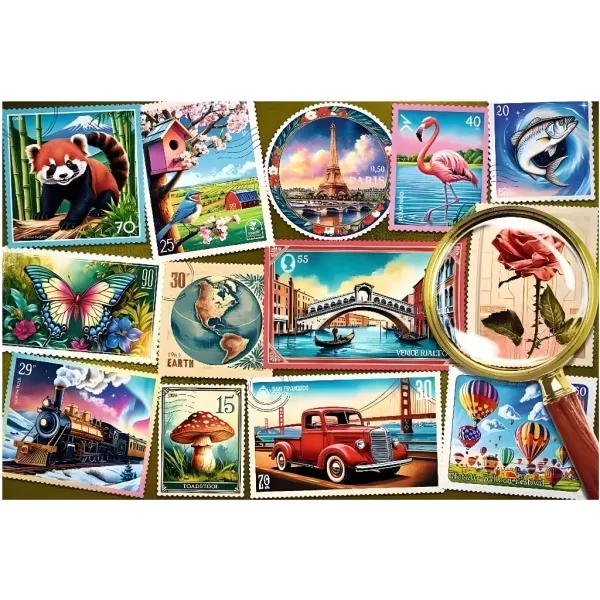 Kolekcja znaczków Easy Piece 300 elementów puzzli - Trefl zdjęcie 2