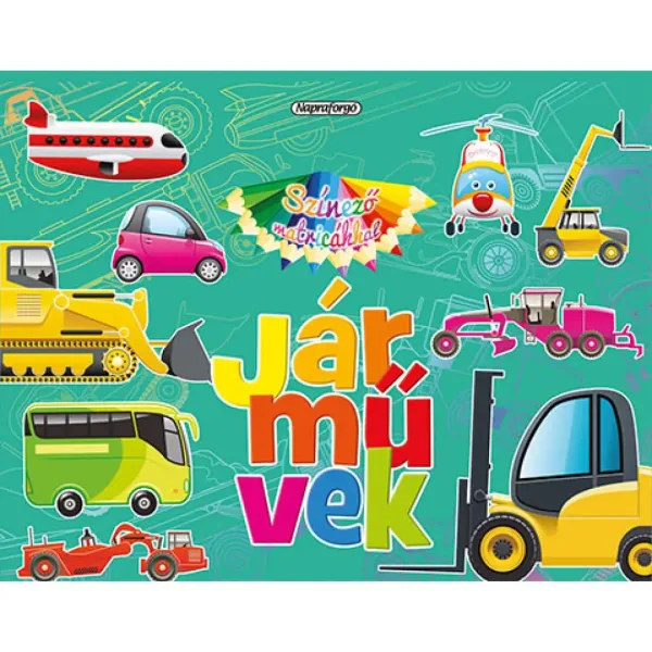 Kolorowanka z naklejkami - Książeczka z naklejkami pojazdów zdjęcie 1