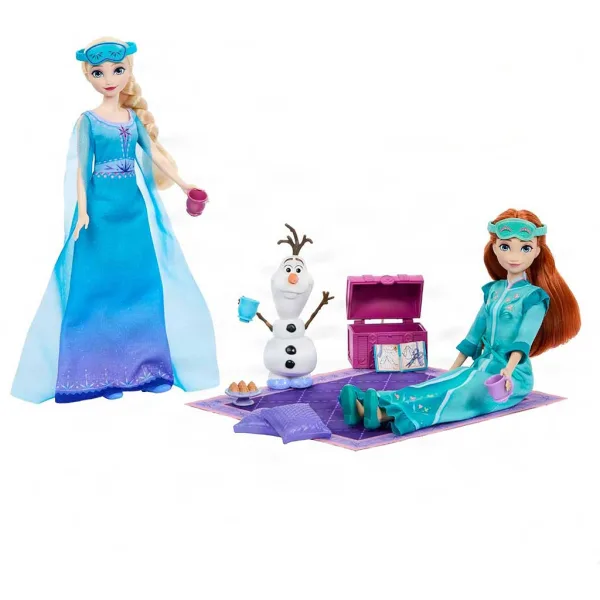 Kraina Lodu: Królewski zestaw do zabawy w piżamowej imprezie - Mattel zdjęcie 3