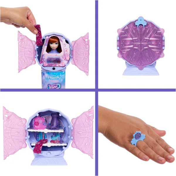 Kraina Lodu - Kryształowa Niespodzianka - Anna Kraina Lodu 2 w Sukience - Mattel zdjęcie 5
