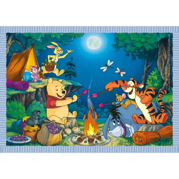 Kubuś Puchatek 4 w 1 puzzle - Clementoni zdjęcie 3