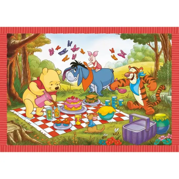 Kubuś Puchatek 4 w 1 puzzle - Clementoni zdjęcie 4