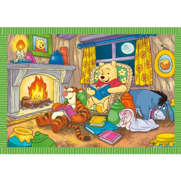 Kubuś Puchatek 4 w 1 puzzle - Clementoni zdjęcie 5