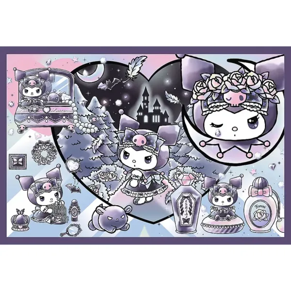 Kuromi magiczne przygody puzzle 2x200 elementów - Trefl zdjęcie 2