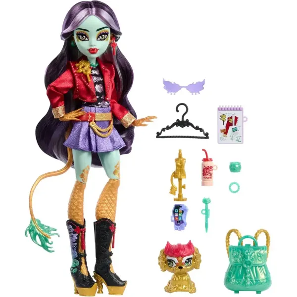 Lalka Monster High - Lalka Jinafire Long z akcesoriami - Mattel zdjęcie 2