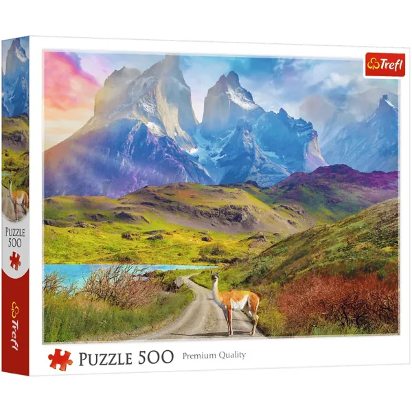Lama w Patagonii 500 sztuk puzzli - Trefl zdjęcie 1