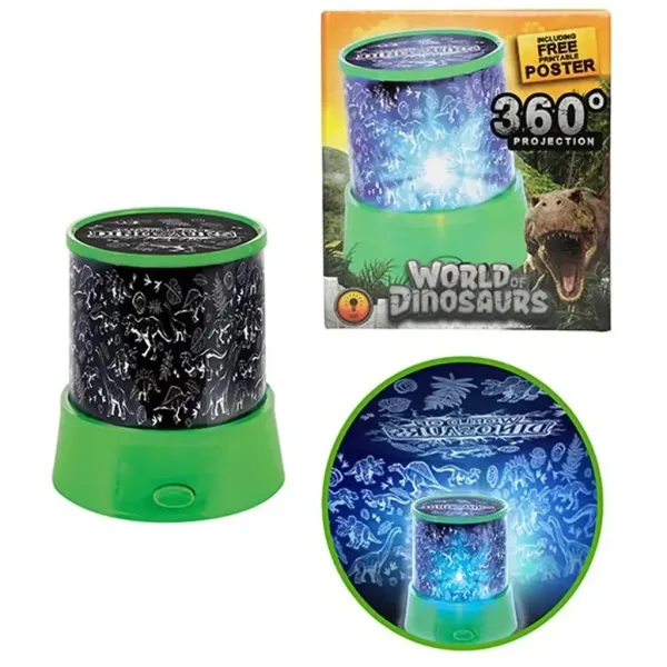Lampa projekcyjna Glow N Fun z wzorem dinozaura zdjęcie 2