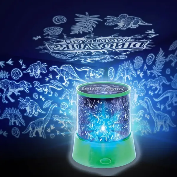 Lampa projekcyjna Glow N Fun z wzorem dinozaura zdjęcie 3
