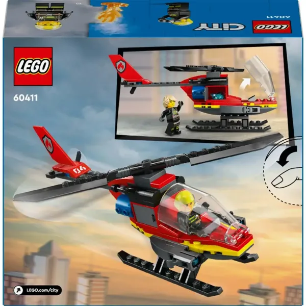 LEGO® City: Helikopter ratunkowy straży pożarnej (60411) zdjęcie 2