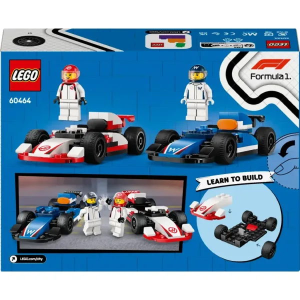 LEGO® City: F1®-owe samochody wyścigowe Williams Racing i Haas F1® (60464) zdjęcie 5