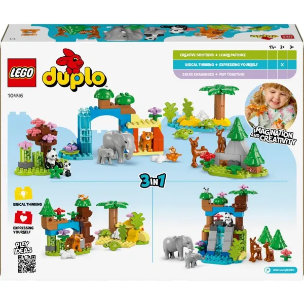 LEGO® DUPLO®: 3 w 1 rodzinach zwierząt na dzikim świecie (10446) zdjęcie 2