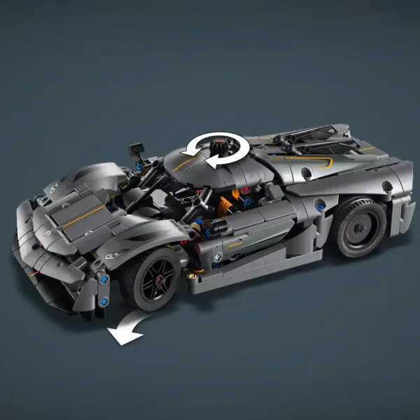 LEGO® Technic: Koenigsegg Jesko Absolut szary hiperauto (42173) zdjęcie 6