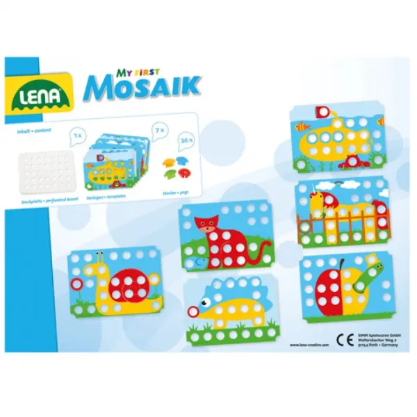 LENA: Mosaik Pierwszy Pötyi zestaw kreatywny 7 wzorami 32mm 36szt. zdjęcie 2