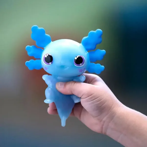 Let’s Glo Axolotl świecący wodny towarzysz w kolorze niebieskim zdjęcie 3