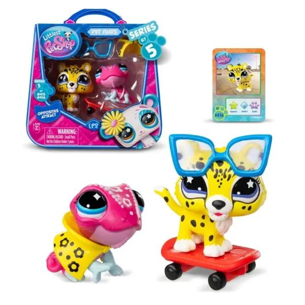 Littlest Pet Shop: Zestaw figurki małego zwierzaka S5 - Kameleon i Jaguar zdjęcie 2
