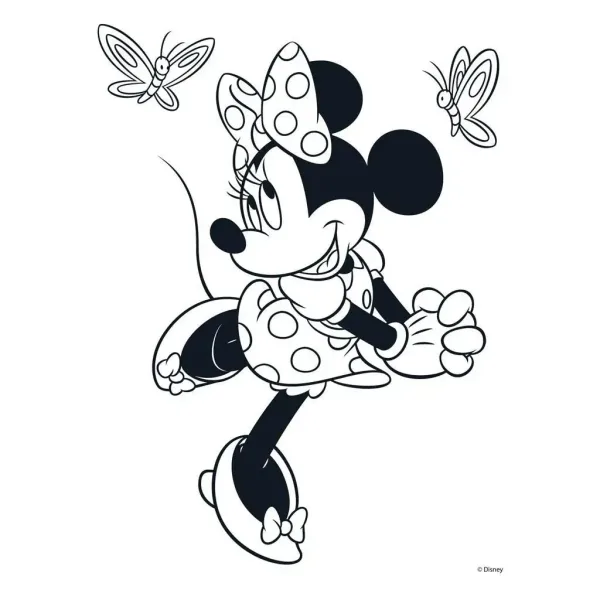 Luna: kolorowanka Minnie Mouse z naklejkami i 6 mazakami zdjęcie 4