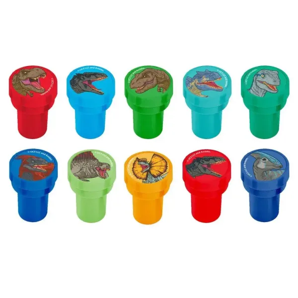 Luna: Stempel na końcówkę ołówka z dinozaurem Jurassic World, różne warianty, 1 sztuka zdjęcie 2