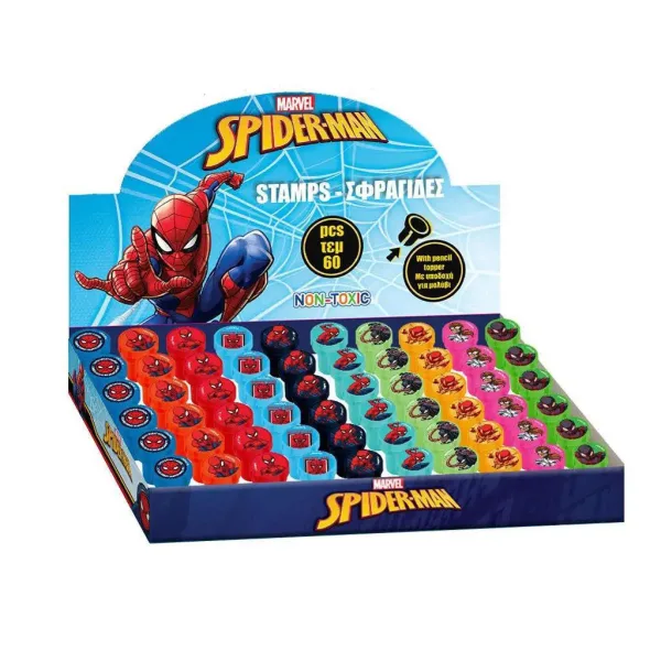 Luna: Stempel z końcówką w kształcie Spider-Mana i kolorową kredką, różne warianty, 1 sztuka zdjęcie 1