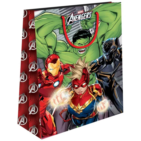Luna: Torba prezentowa Marvel Avengers z wzorem superbohaterów 26x32x12cm zdjęcie 2