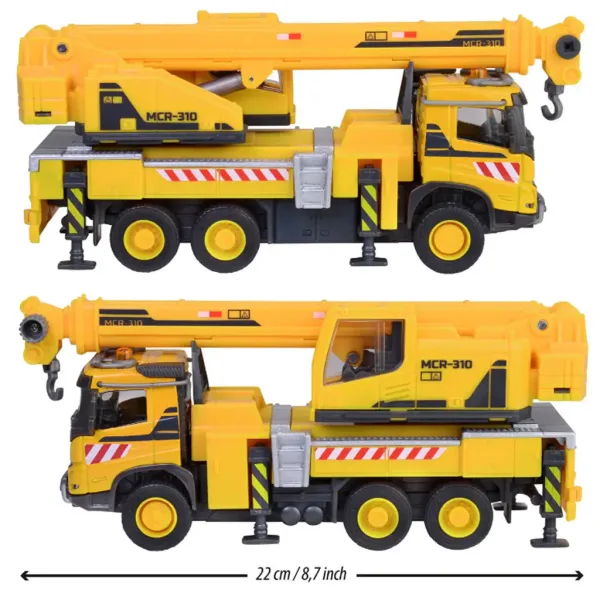 Majorette: Ciężarówka Volvo z dźwigiem, ze światłem i dźwiękiem, 22 cm - Simba Toys zdjęcie 2