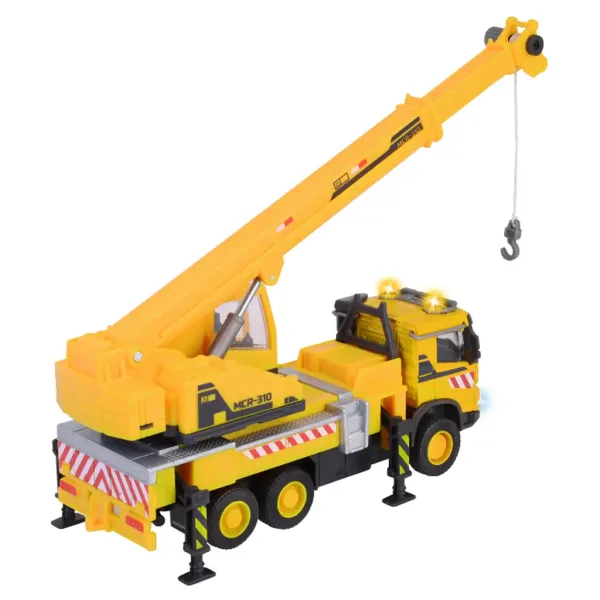 Majorette: Ciężarówka Volvo z dźwigiem, ze światłem i dźwiękiem, 22 cm - Simba Toys zdjęcie 3