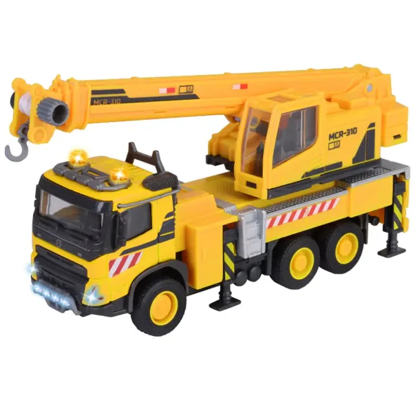 Majorette: Ciężarówka Volvo z dźwigiem, ze światłem i dźwiękiem, 22 cm - Simba Toys zdjęcie 4