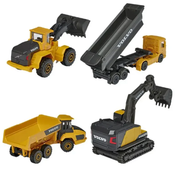 Majorette - Edycja Volvo zestaw 4 maszyn budowlanych - Simba Toys zdjęcie 3