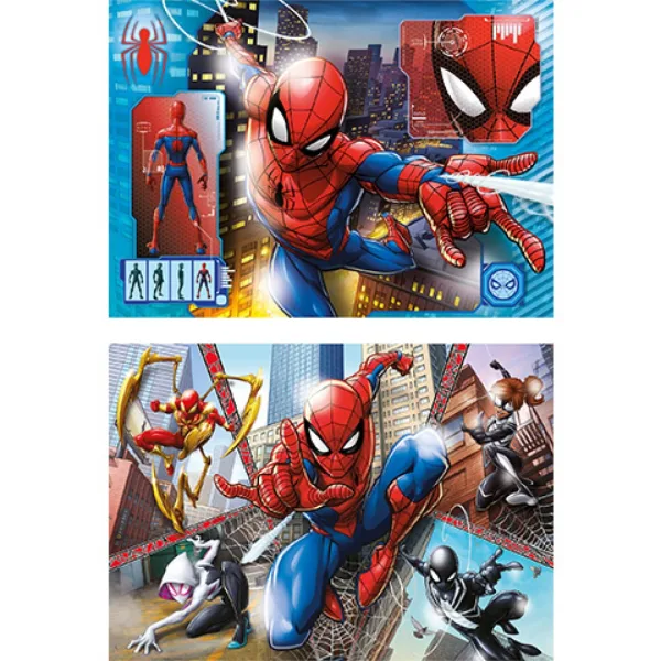 Marvel Spider-Man Supercolor puzzle 2 w 1, 2x60 elementów - Clementoni zdjęcie 2
