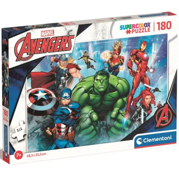 Marvel: Puzzle Supercolor Avengers 180 szt. - Clementoni zdjęcie 1