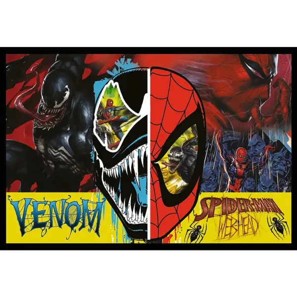 Marvel: Spider-Man kontra Venom, puzzle 2x200 elementów - Trefl zdjęcie 3