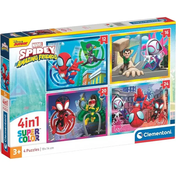 Marvel Spidey 4 w 1 Supercolor puzzle - Clementoni zdjęcie 1