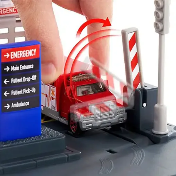Matchbox: Zestaw zabawkowy z helikopterem stacji ratunkowej - Mattel zdjęcie 3