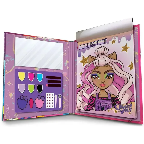 Monster High: Książeczka z makijażem i kolorowanką, 44 strony – Lisciani zdjęcie 2