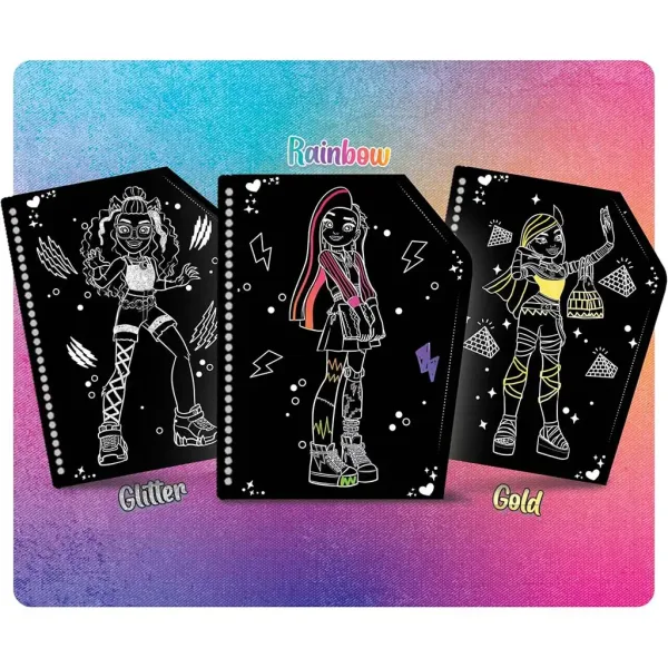 Monster High: Monster Hug zestaw do tworzenia obrazków do wydrapywania - Lisciani zdjęcie 2