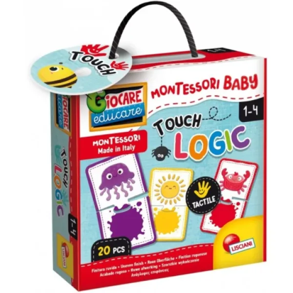 Montessori Baby Touch kolory gra logiczna do parowania - Lisciani zdjęcie 1