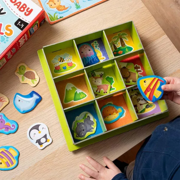 Montessori: Zestaw z wesołymi zwierzętami 67 sztuk - Lisciani zdjęcie 3