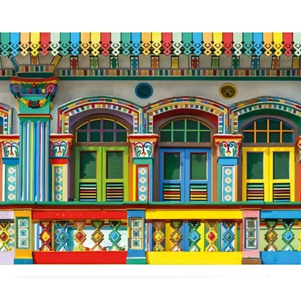Mozaika diamentowa: Kolory Ameryki Południowej zestaw do malowania diamentami 30x40 cm zdjęcie 1