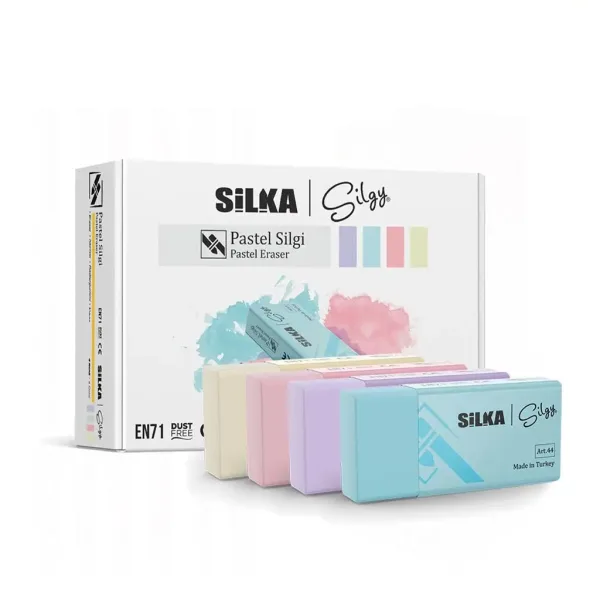 Nebulo: Gumka do ścierania Silka – w pastelowych kolorach, 1 szt. zdjęcie 1