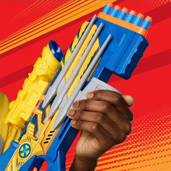 Nerf: Marvel X-Men Wolverine wyrzutnia piankowych pocisków - Hasbro zdjęcie 3