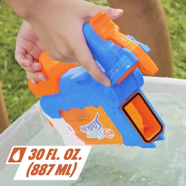 Nerf: Super Soaker Flip Fill pistolet na wodę z zbiornikiem o pojemności 887 ml – Hasbro zdjęcie 4
