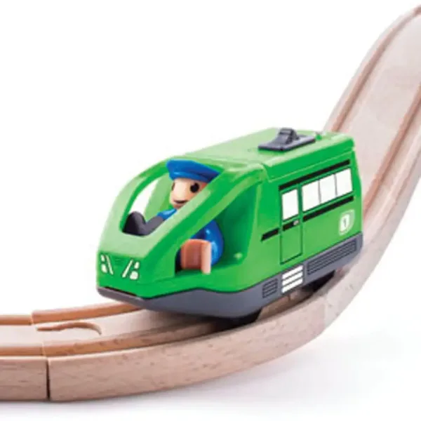 Nowoczesna zielona lokomotywa elektryczna - Woodyland zdjęcie 2