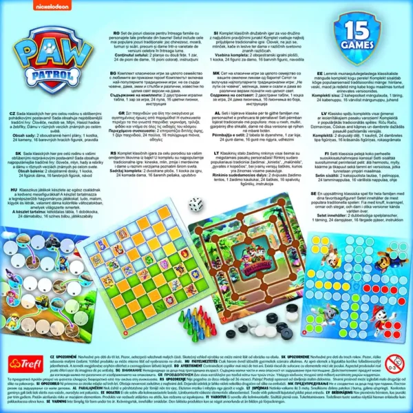 Paw Patrol 15 w 1 gra planszowa kolekcja - Trefl zdjęcie 4