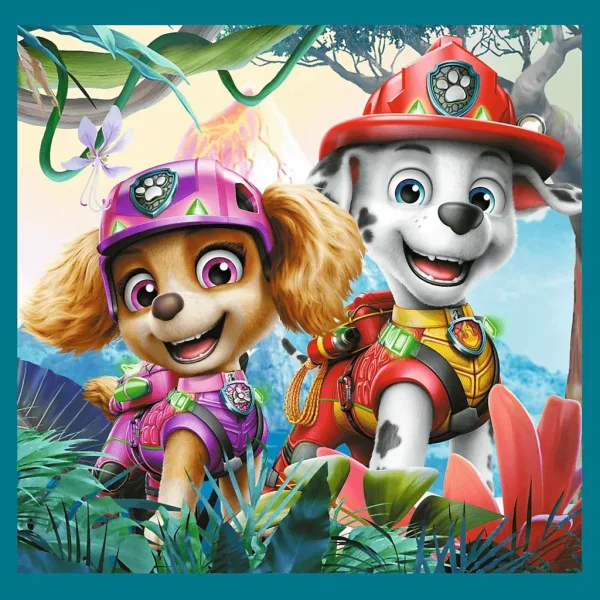 Paw Patrol Wyspa Dinozaurów - 3 w 1 20, 36, 50 elementów puzzle - Trefl zdjęcie 2