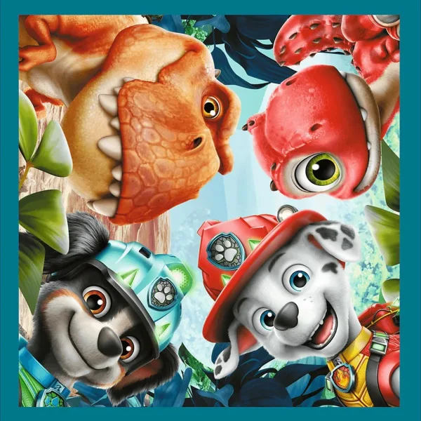 Paw Patrol Wyspa Dinozaurów - 3 w 1 20, 36, 50 elementów puzzle - Trefl zdjęcie 4