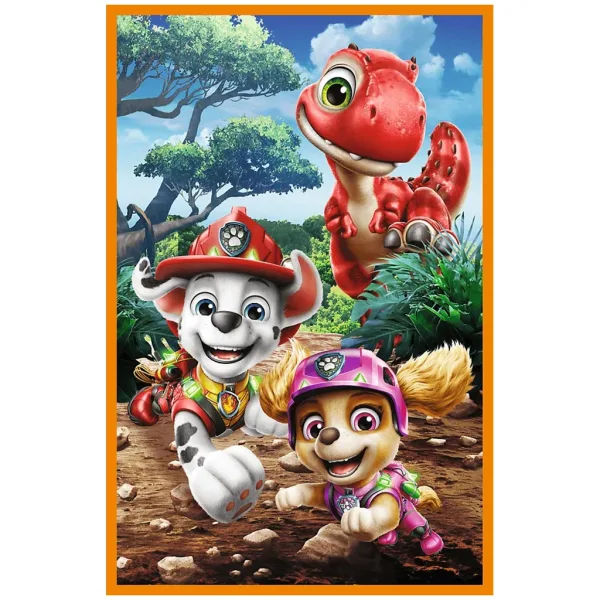 Paw Patrol Wyspa Dinozaurów - 3 x 80 sztuk puzzli - Trefl zdjęcie 4