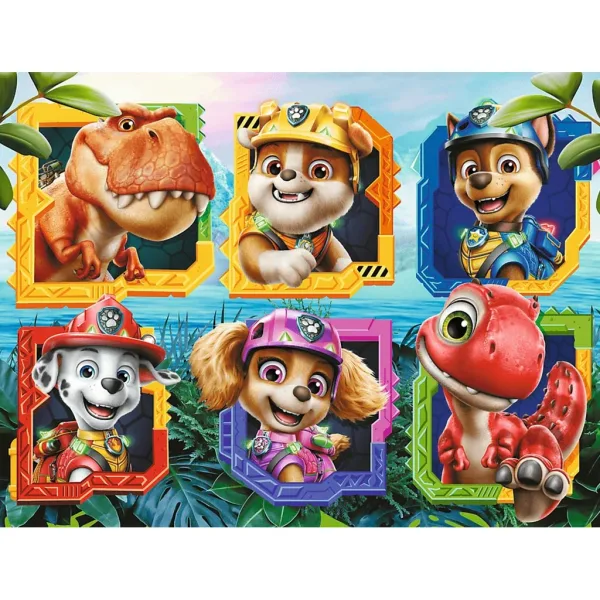 Paw Patrol Wyspa Dinozaurów 30-elementowa układanka - Trefl zdjęcie 2