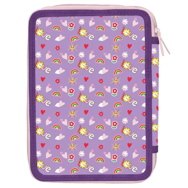 Must: Świnka Peppa dwupoziomowy piórnik z wyposażeniem 15x21x5cm zdjęcie 2